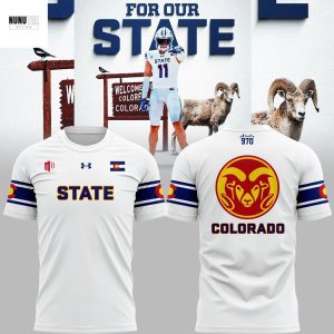 Colorado State Rams Football For Our State 3D T-Shirt