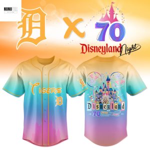 Detroit Tigers Disneyland 70th Anniversary 1955-2025 Years Of Magic Baseball Jersey