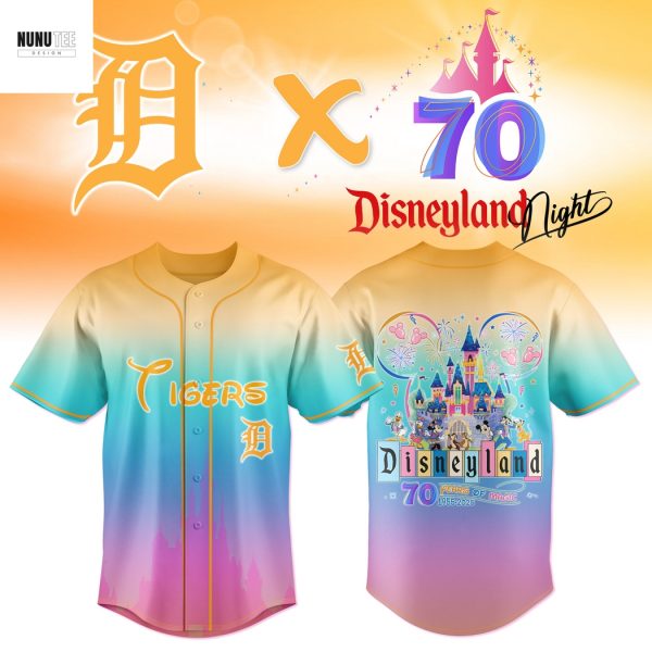 Detroit Tigers Disneyland 70th Anniversary 1955-2025 Years Of Magic Baseball Jersey