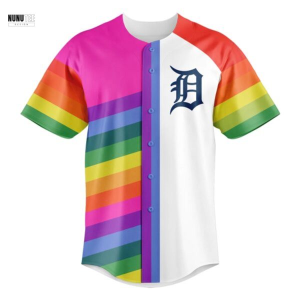 Detroit Tigers Pride Night Baseball Jersey