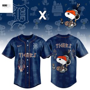 Detroit Tigers Snoppy Baseball Jersey