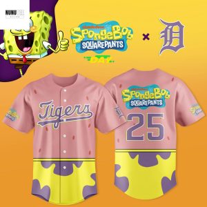 Detroit Tigers SpongeBob SquarePants Baseball Jersey