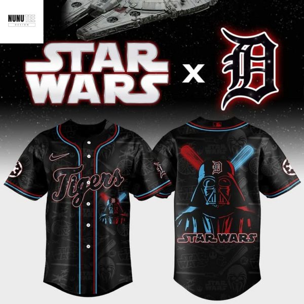 Detroit Tigers Star Wars Baseball Jersey