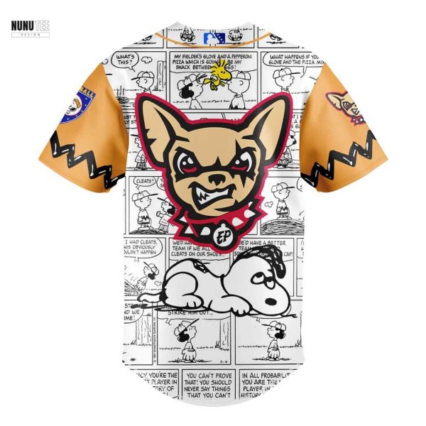 El Paso Chihuahuas 75th Anniversary Of Peanuts Baseball Jersey