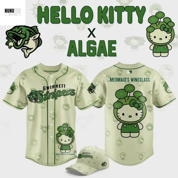 Gwinnett Stripers x Algae Hello Kitty Baseball Jersey