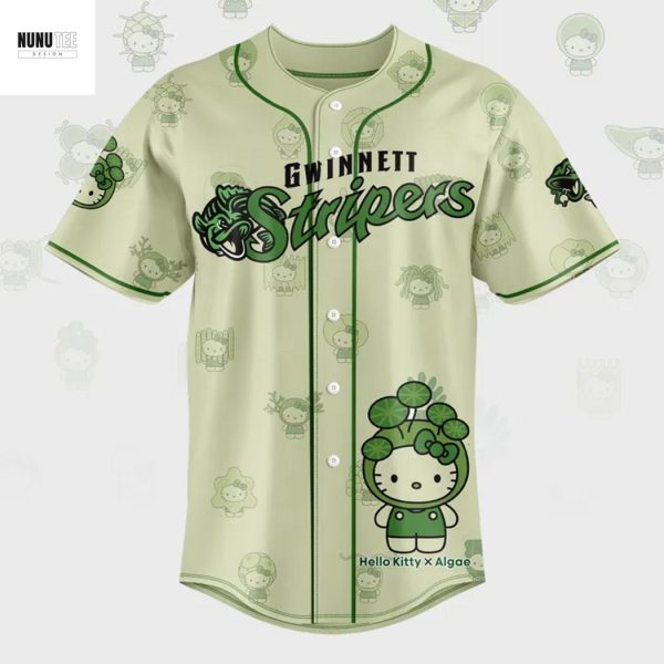 Gwinnett Stripers x Algae Hello Kitty Baseball Jersey