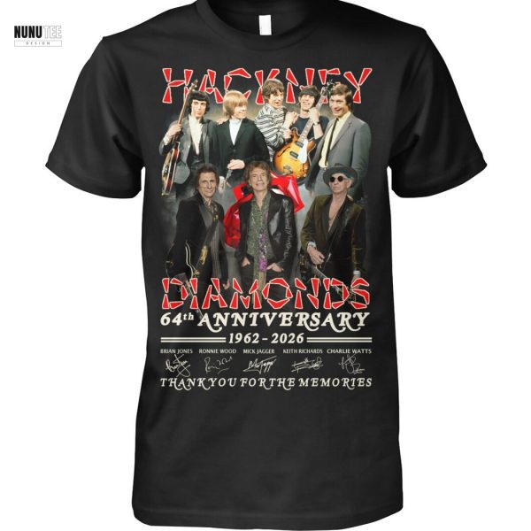 Hackney Diamonds The Rolling Stones 64h Anniversary 1962-2026 Signature Thank You For The Memories Unisex T-Shirt