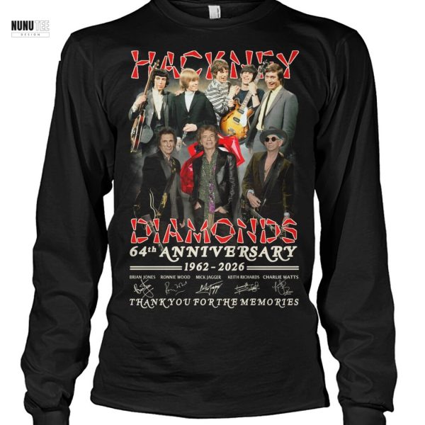 Hackney Diamonds The Rolling Stones 64h Anniversary 1962-2026 Signature Thank You For The Memories Unisex T-Shirt