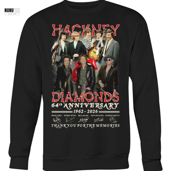 Hackney Diamonds The Rolling Stones 64h Anniversary 1962-2026 Signature Thank You For The Memories Unisex T-Shirt