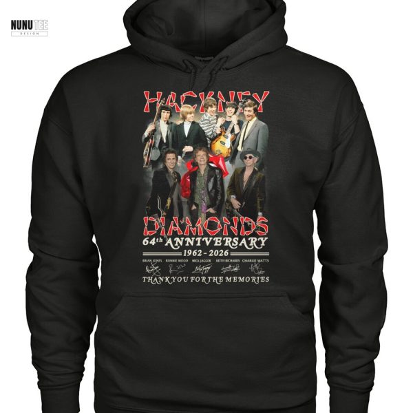 Hackney Diamonds The Rolling Stones 64h Anniversary 1962-2026 Signature Thank You For The Memories Unisex T-Shirt