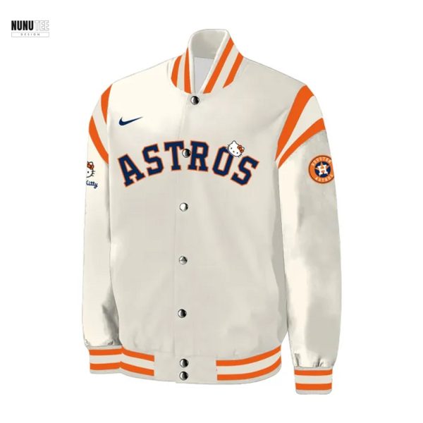 Houston Astros Hello Kitty Baseball Jacket