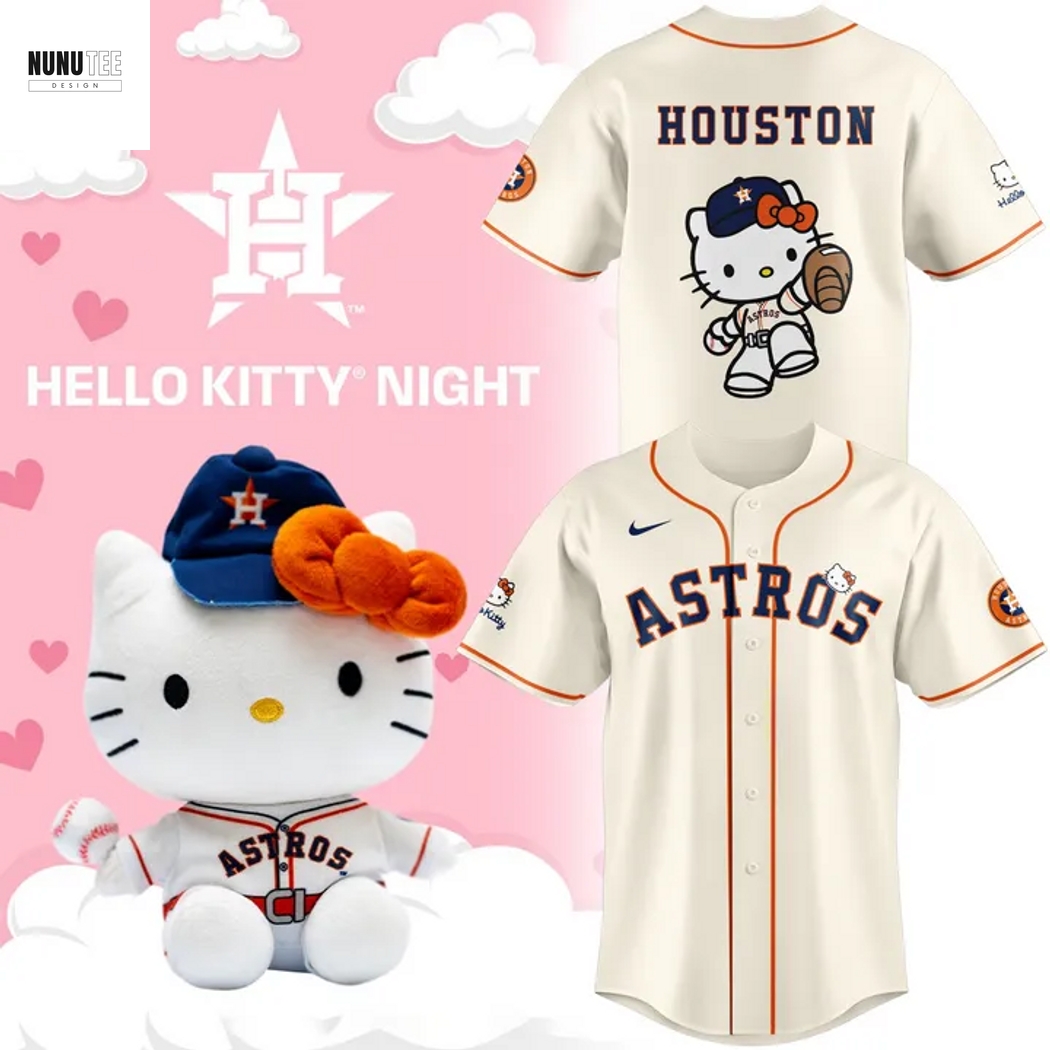 Houston Astros Hello Kitty Baseball Jersey Houston Astros Hello Kitty Baseball Jersey