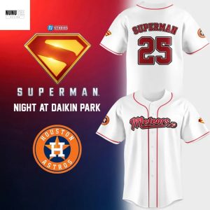 Houston Astros Superman Night Baseball Jersey