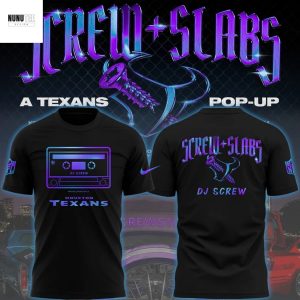 Houston Texans x DJ Screw Pop Up 3D T-Shirt