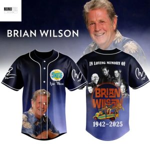In Loving Memory Of Brian Wilson 1942-2025 Signature Baseball Jersey