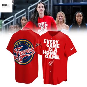 Indiana Fever Every Game Is A Home Game Baseball Jersey – Red
