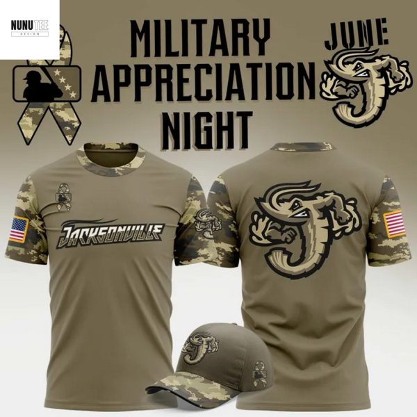 Jacksonville Jumbo Shrimp Military Appreciation Night 2025 3D T-Shirt