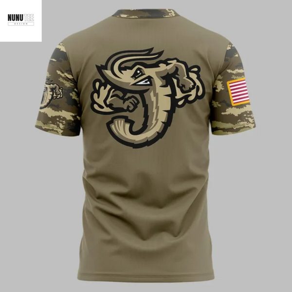 Jacksonville Jumbo Shrimp Military Appreciation Night 2025 3D T-Shirt
