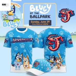 Jacksonville Jumbo Shrimp x Bluey Day 2025 3D T-Shirt