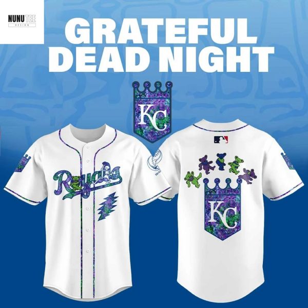 Kansas City Royals Grateful Dead Night Baseball Jersey