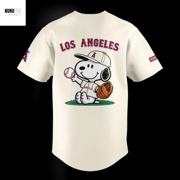 Los Angeles Angels Peanuts Snoopy 2025 Baseball Jersey