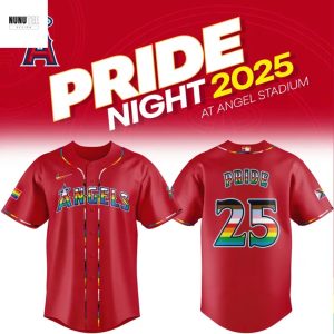 Los Angeles Angels Pride Night 2025 Baseball Jersey