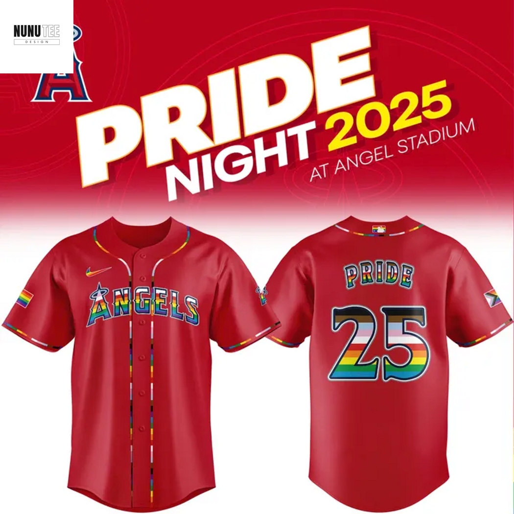 Los Angeles Angels Pride Night 2025 Baseball Jersey Los Angeles Angels Pride Night 2025 Baseball Jersey