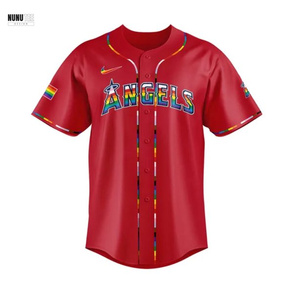 Los Angeles Angels Pride Night 2025 Baseball Jersey