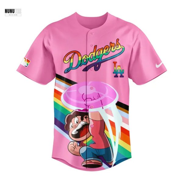 Los Angeles Dodgers 2025 Pride x Steven Universe Baseball Jersey