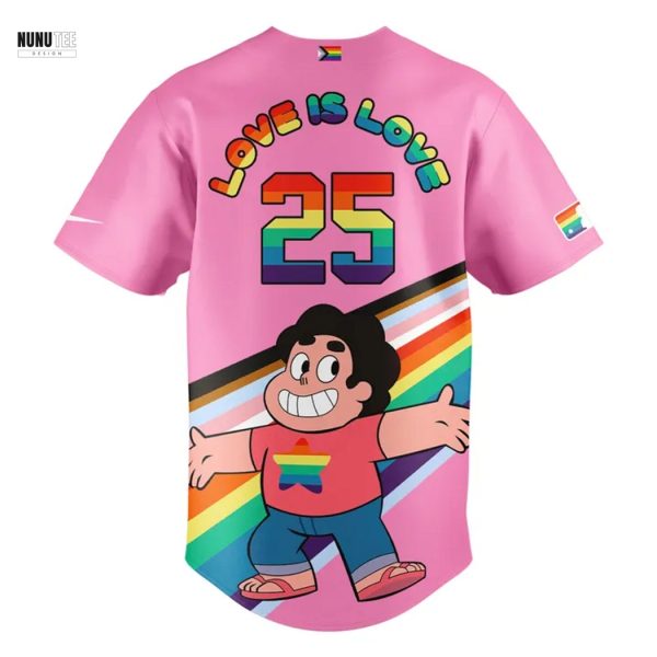 Los Angeles Dodgers 2025 Pride x Steven Universe Baseball Jersey – Pink