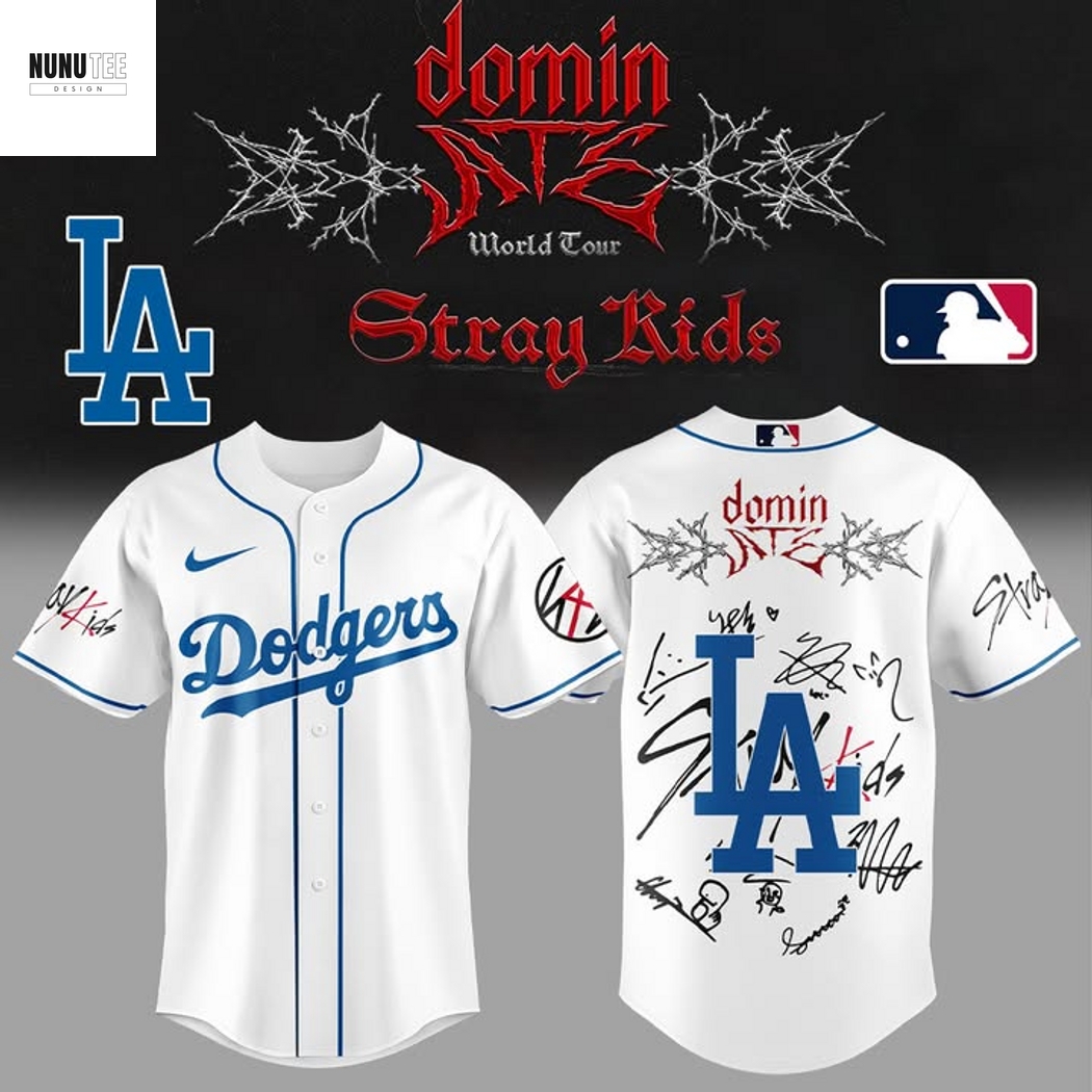 Los Angeles Dodgers x Domin ATE World Tour Stay Kids Signature Baseball Jersey Los Angeles Dodgers x Domin ATE World Tour Stay Kids Signature Baseball Jersey