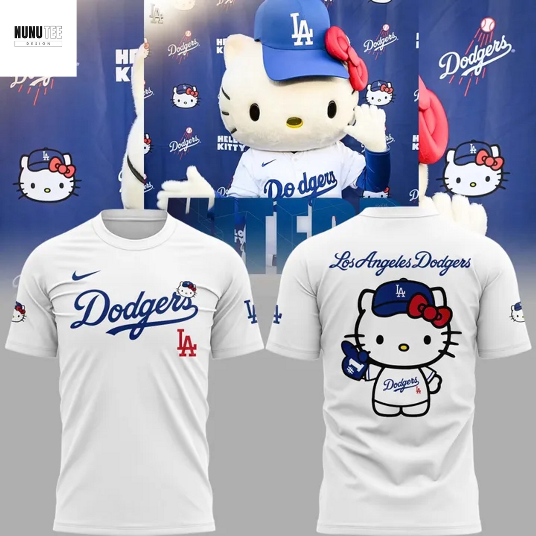 Los Angeles Dodgers x Kitty Charm 3D T-Shirt Los Angeles Dodgers x Kitty Charm 3D T-Shirt