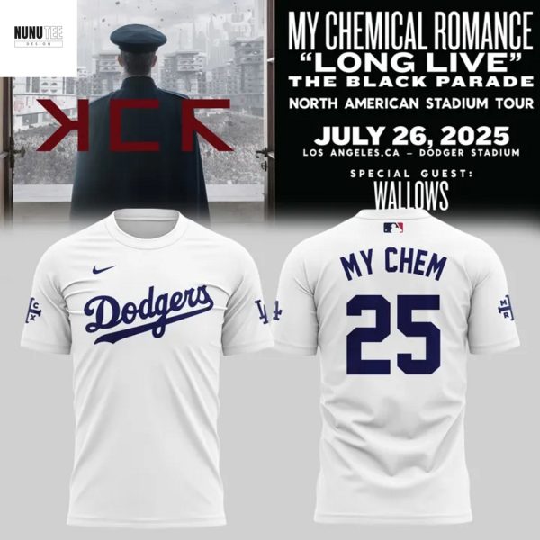 Los Angeles Dodgers x My Chemical Romance Long Live The Black Parade 3D T-Shirt