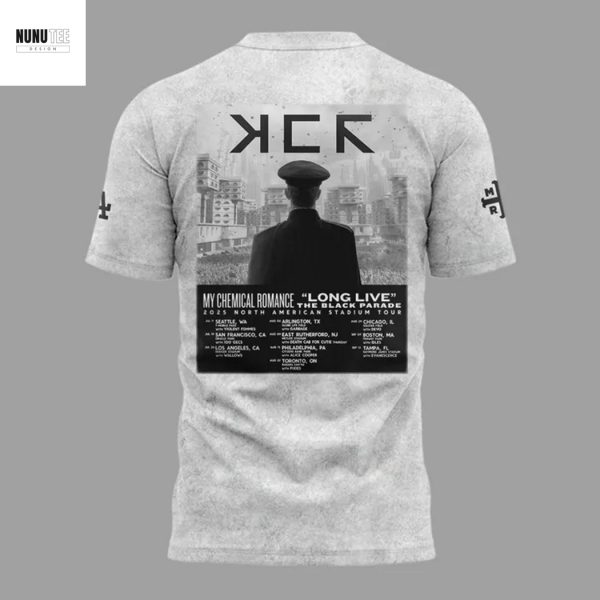 Los Angeles Dodgers x My Chemical Romance Long Live The Black Parade Tour 2025 3D T-Shirt