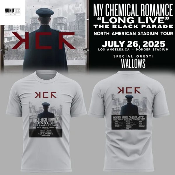 Los Angeles Dodgers x My Chemical Romance Long Live The Black Parade Tour 3D T-Shirt