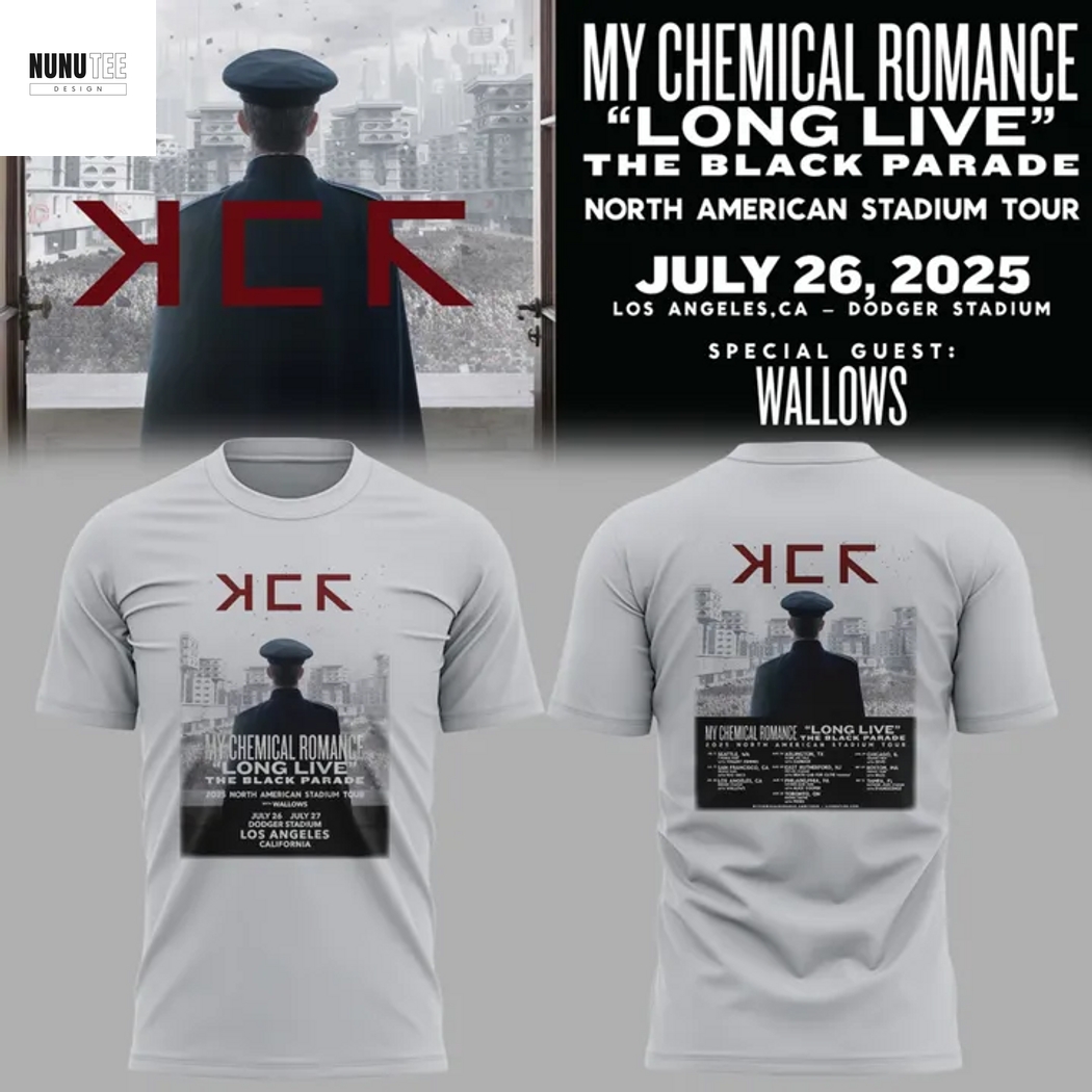 Los Angeles Dodgers x My Chemical Romance Long Live The Black Parade Tour 3D T-Shirt Los Angeles Dodgers x My Chemical Romance Long Live The Black Parade Tour 3D T-Shirt