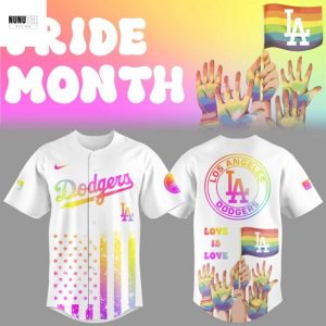 Los Angeles Dodgers X Pride Month Love Is Love Baseball Jersey