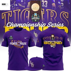 LSU Tigers Championship Series Bound Power House 3D T-Shirt