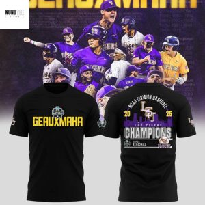 LSU Tigers NCAA Division Baseball Champions 2025 Geauxmaha 3D T-Shirt