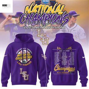 LSU Tigers NCAA Division Men College World Series 2025 Hoodie