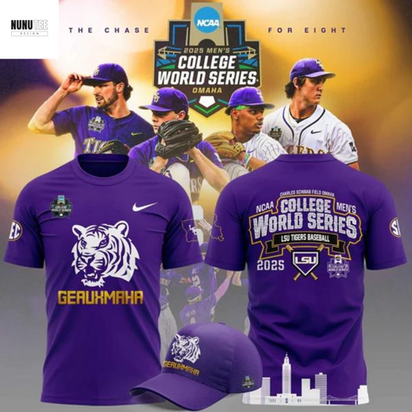 LSU Tigers NCAA Men College World Series 2025 3D T-Shirt