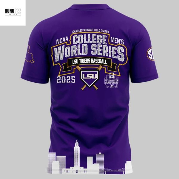 LSU Tigers NCAA Men College World Series 2025 3D T-Shirt