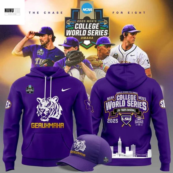 LSU Tigers NCAA Men College World Series 2025 Hoodie