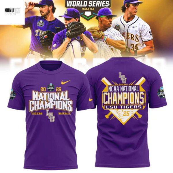 LSU Tigers NCAA National Champions 2025 3D T-Shirt