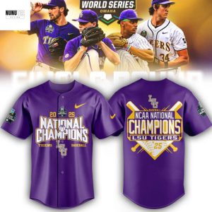 LSU Tigers NCAA National Champions 2025 Baseball Jersey