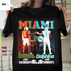 Miami Hurricanes x Miami Dolphins Signature Unisex T-Shirt