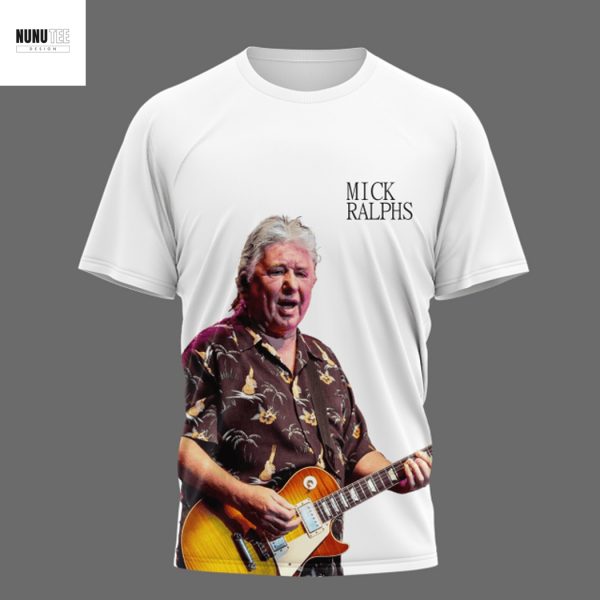 Mick Ralphs His Guitar Still Echoes 3D T-Shirt