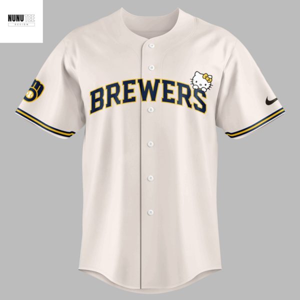 Milwaukee Brewers x Hello Kitty 2025 Baseball Jersey