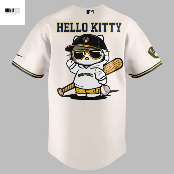 Milwaukee Brewers x Hello Kitty 2025 Baseball Jersey