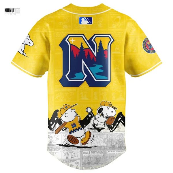 Northwest Arkansas Naturals Peanuts Snoopy Baseball Jersey